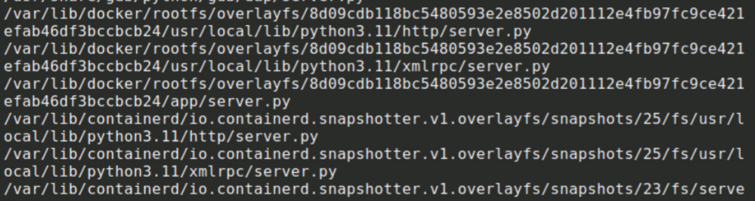 Docker containers — I spy containers